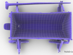 old wooden cart 3D Model