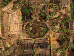 old wooden cart 3D Model