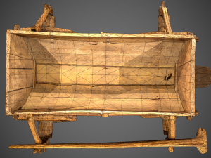 old wooden cart 3D Model