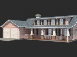 family house 3 3D Model
