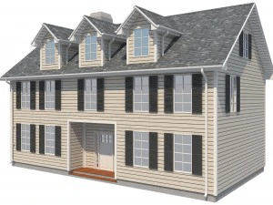 family house1 3D Model