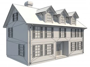 family house1 3D Model