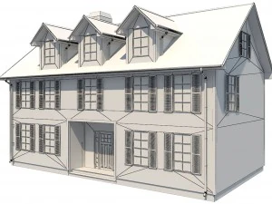 family house1 3D Model