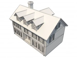 family house1 3D Model