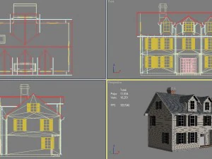 family house1 3D Model