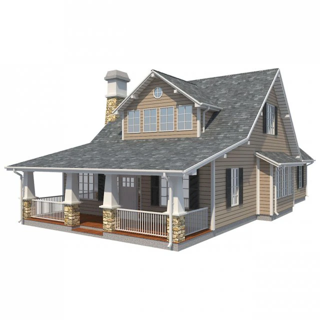 family house2 3D Model .c4d .max .obj .3ds .fbx .stl .blend 