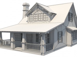 family house2 Modello 3D