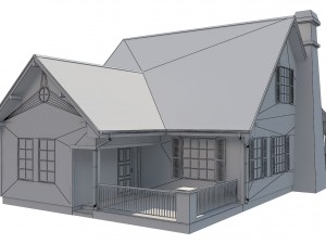 family house2 Modello 3D