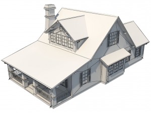family house2 Modello 3D