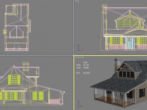 family house2 Modello 3D