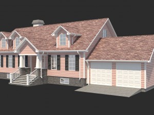 family house4 Modelo 3D