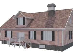 family house4 3D Model