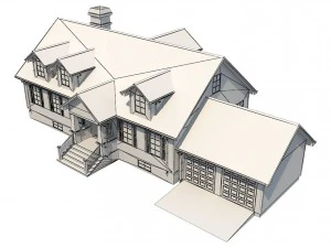 family house4 3D Model
