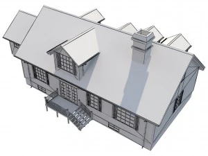 family house4 3D Model