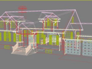 family house4 3D Model