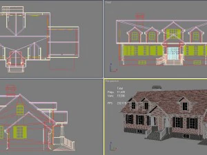 family house4 3D Model