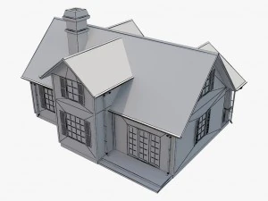 family house5 3D Model