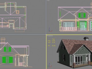 family house5 3Dモデル