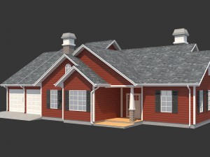 family house6 Model 3D