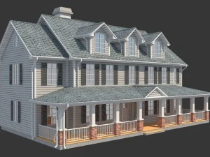 family house8 3D Model