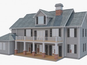 family house8 Model 3D
