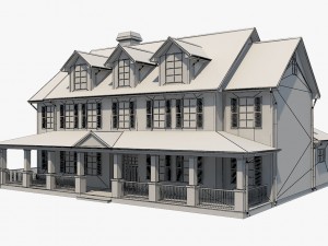 family house8 Model 3D