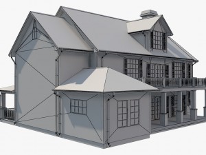 family house8 Model 3D