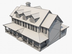 family house8 Model 3D