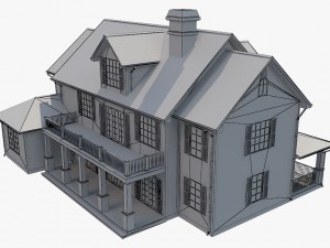 family house8 Model 3D