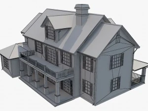 family house8 3D Model