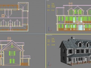 family house8 Model 3D