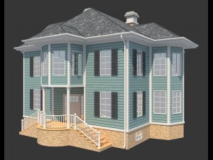 family house9 Modèle 3D