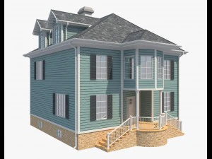 family house9 3D Model