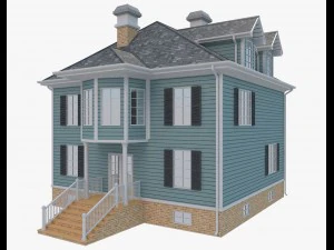 family house9 3D Model