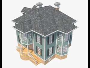 family house9 3D Model