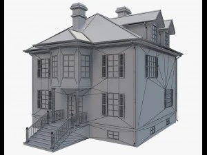 family house9 3D Model