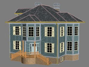 family house9 3D Model