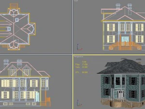 family house9 3D Model