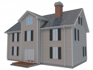 family house set1 Model 3D