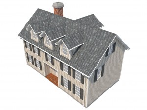 family house set1 Model 3D