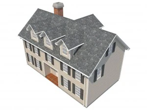 family house set1 3D Model