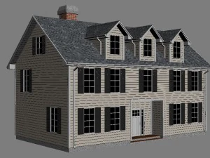 family house set1 3D Model