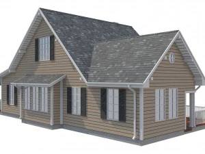 family house set1 3D Model