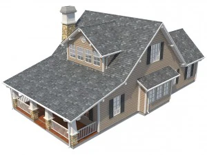 family house set1 3D Model