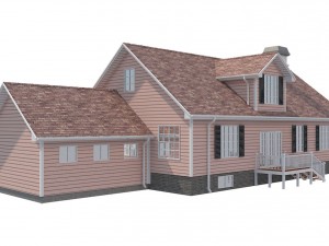 family house set1 Model 3D