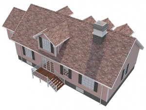 family house set1 3D Model
