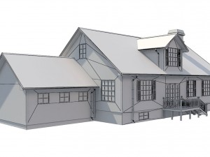 family house set1 Model 3D