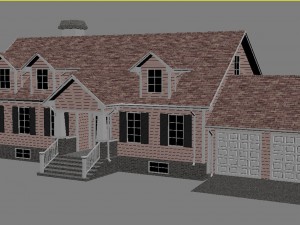 family house set1 Model 3D