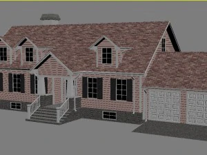 family house set1 3D Model