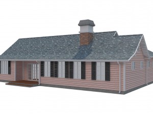 family house set1 Model 3D